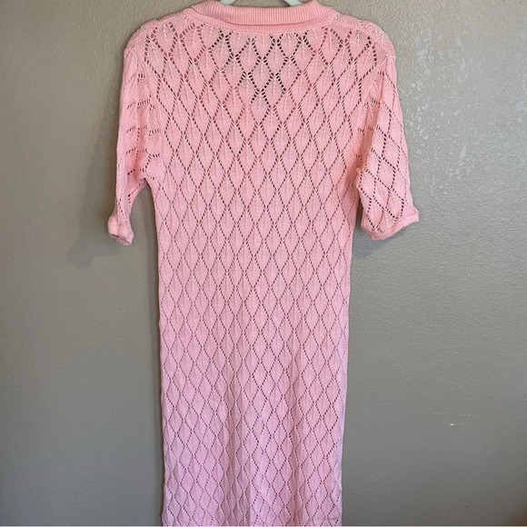 Rue Stiic Crotchet Alicia Maxi Knit Dress in Orchid A7 - Picture 3 of 5